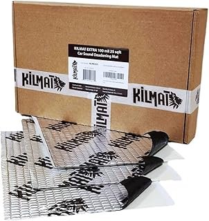 KILMAT Extra 100 mil 25 sqft Car Sound Deadening Mat, Butyl Automotive Sound Deadener, Audio Noise Insulation and dampening