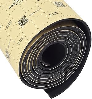 AggSound Roll Pack Sound Deadener for Cars-Auto Closed Cell Foam Noise Deadening Material-Heat Shield Insulation Dampening Mat, 157mil 6sqft