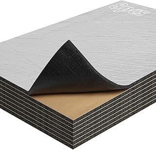 Sound Deadening Mat, Butyl Automotive Car Sound Deadening Material, Sound Deading Material for Cars, Audio Noise Insulation and Dampening (197mil/8.6sqft, 8)